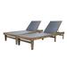 Birch Lane™ Scheiner 24" Outdoor Acacia Chaise Lounge Wood/Solid Wood in Brown | 31.5 H x 24 W x 78.25 D in | Wayfair
