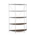 Joe Ruggiero Collection Baldwin 67" H x 55.44" W Etagere Bookcase Wood in Gray/Brown | 67 H x 55.44 W x 17.5 D in | Wayfair JR005-59-Maple-CA