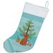 The Holiday Aisle® Merry Christmas Tree Stocking Polyester in Blue | 18 H x 13.5 W in | Wayfair 99FA4B6FCF6E4737ADC3141BDFF4D104