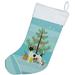 The Holiday Aisle® Merry Christmas Tree Stocking Polyester in Blue | 18 H x 13.5 W in | Wayfair 61441734BFBA494AAAA4FB296514C8CC