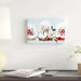 The Holiday Aisle® 'Snow Globe Village Collection D' by Victoria Barnes - Wrapped Canvas Graphic Art Print Canvas in Green/Red | Wayfair
