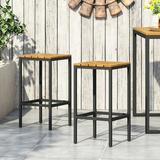 17 Stories Outdoor Modern Patio Bar Stool Wood in Brown | 30 H x 16 W x 16 D in | Wayfair D25931CD724345F992E0264E77B54B95