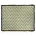 Ebern Designs Leffel Chevrons Woven Cotton Blanket Cotton in Green/Gray | 52 H x 37 W in | Wayfair C6D67BF2D91641AF811E622C740E6C6B