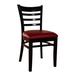 Winston Porter Litton Upholstered Dining Chair Faux Leather in Brown | 34 H x 16.5 W x 20 D in | Wayfair 005S-B