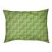 Tucker Murphy Pet™ Cheng Basketweave Stripes Indoor Dog Pillow Polyester/Fleece in Green/White/Yellow | 7 H x 50 W x 36 D in | Wayfair