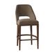 Fairfield Chair Darien Bar & Counter Stool Wood/Upholstered in Blue/Brown | 44.5 H x 21 W x 24.5 D in | Wayfair 5026-07_ 9171 36_ Walnut