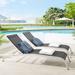 Havenside Home Wendu Outdoor Patio Mesh Chaise Lounge by Modway Metal in Black | 12 H x 50 W x 76.5 D in | Wayfair EEI-4005-BLK