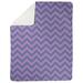 East Urban Home Classic Hand Drawn Chevron Pattern Fleece Blanket Microfiber/Fleece/Microfiber/Fleece in Pink/Blue | 60 W in | Wayfair