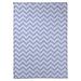 East Urban Home Classic Hand Drawn Chevron Pattern Fleece Blanket Microfiber/Fleece/Microfiber/Fleece in Gray/Blue | 50 W in | Wayfair