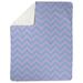 East Urban Home Classic Hand Drawn Chevron Pattern Fleece Blanket Microfiber/Fleece/Microfiber/Fleece in Pink/Blue | 60 W in | Wayfair