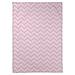 East Urban Home Classic Hand Drawn Chevron Pattern Fleece Blanket Microfiber/Fleece/Microfiber/Fleece in Pink/Gray/Blue | 50 W in | Wayfair