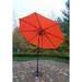 Winston Porter Garima 9' x 9' Market Umbrella Metal in Orange | 91.5 H in | Wayfair 4005-OR-BK