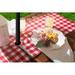 August Grove® Ellerkamp Check Umbrella Outdoor Table Runner Polyester in Gray/Red/White | 14 D in | Wayfair 3962B2F22259479F8856F43CA2522F6D
