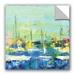 Breakwater Bay Abstract Harbor 4 Lovely Saturday Wall Decal Canvas/Fabric in Blue/Green | 10 H x 10 W in | Wayfair 59140F2FC235490981DE98E4B8E601C7