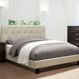 Winston Porter Glenboro Tufted Platform Bed Upholstered/Polyester in White | 44 H x 41.75 W x 81 D in | Wayfair F360729E49A04E58B13880F55E0BE544