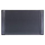 Ebern Designs Bramfield Side-Rail Desk Pad Leather in Black | 0.5 H x 34 W x 20 D in | Wayfair D23F46DECED545EBAEC945A168E69187