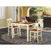 Charlton Home® Socha 4 - Person Counter Height Rubberwood Solid Wood Dining Set Wood in White | 36 H in | Wayfair 7A79CAFAC4804427B915222DD029E7AA