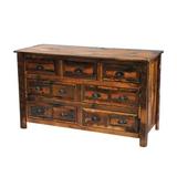 Union Rustic Dikili 7 Drawer Chest Wood in Brown | 35 H x 59 W x 21 D in | Wayfair 580C190CB8ED4F74BFC3C780C35B0F54