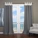 Highland Dunes Harmon Solid Semi-Sheer Grommet Single Curtain Panel Polyester in Gray | 96 H in | Wayfair ELAN-SLT