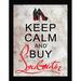 House of Hampton® 'Keep Calm & Buy Louboutins' Framed Textual Art Plastic/Acrylic in Brown/Red | 17.5 H x 13.5 W x 1 D in | Wayfair 704-3131-1216