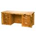 Loon Peak® Lytle Executive Desk Wood in Brown | 30 H x 72 W x 36 D in | Wayfair 57BEE5D26EEF454E9103C790B579A5E8