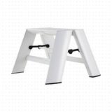 WFX Utility™ Verville 9.5" 1 - Step Aluminum Lightweight Folding Step Stool Aluminum in White | 11 W x 6 D in | Wayfair