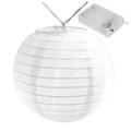 The Party Aisle™ Battery Operated String Lights w/ 10 Nylon Lanterns in White | 14 W in | Wayfair 57001