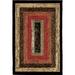 Brown/Red 26 x 0.4 in Area Rug - Millwood Pines Haysi Geometric Beige/Red Area Rug Polypropylene | 26 W x 0.4 D in | Wayfair