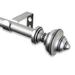 Alcott Hill® Bane Adjustable 0.63" Single Curtain Rod Metal in Gray | 1.62 H x 2.75 D in | Wayfair C7B02C312A524048A5FC6B2524EC58AA