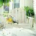 Rosecliff Heights Wyton Porch Swing Wood in White | 38 D in | Wayfair F437F1128341442ABFD0EE15A7AF56C7
