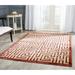 Red/White 48 x 0.25 in Area Rug - Fleur De Lis Living Sarabia Geometric Red/Beige Area Rug Polyester | 48 W x 0.25 D in | Wayfair