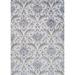 Blue 24 x 0.43 in Area Rug - Canora Grey Ames Floral Dune Grey Performance Area Rug Polypropylene | 24 W x 0.43 D in | Wayfair