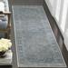 Blue/Gray 26 x 0.14 in Area Rug - Ophelia & Co. Mancia Area Rug Polyester/Viscose/Cotton | 26 W x 0.14 D in | Wayfair CHLH5176 32224458