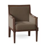 Armchair - Fairfield Chair Bridgeport 26.5" Wide Armchair Polyester/Other Performance Fabrics in Green/Brown | 37.5 H x 26.5 W x 31 D in | Wayfair