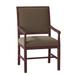 Fairfield Chair Lori King Louis Back Arm Chair Wood/Upholstered in Red/Brown | 37.5 H x 23 W x 24 D in | Wayfair 5452-04_ 3152 72_ MontegoBay