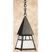 Millwood Pines Marland 1-Light Outdoor Pendant Glass in Black | 11.63 H x 5 W x 5 D in | Wayfair 59230E9059B44C7EBC8DA2B617C1A770