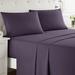 Latitude Run® Bruyn Double Brushed Hotel Luxury Sheet Set w/ Extra Soft Sheets & Pillowcases Microfiber/Polyester in Indigo | Queen | Wayfair