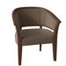 Barrel Chair - Fairfield Chair Gresham 28.5" Wide Barrel Chair Wood in White/Brown | 33 H x 28.5 W x 24.5 D in | Wayfair 6046-01_9508 05_Walnut