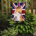 The Holiday Aisle® English Union Jack British Flag 2-Sided Garden Flag, Polyester in Brown | 15 H x 11 W in | Wayfair