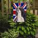 The Holiday Aisle® English Union Jack British Flag 2-Sided Garden Flag, Polyester in Blue | 15 H x 11 W in | Wayfair