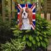 The Holiday Aisle® English Union Jack British Flag 2-Sided Garden Flag, Polyester in Orange | 15 H x 11 W in | Wayfair