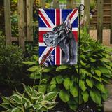 The Holiday Aisle® English Union Jack British Flag 2-Sided Garden Flag, Polyester in Gray/Blue | 15 H x 11 W in | Wayfair