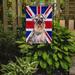 The Holiday Aisle® English Union Jack British Flag 2-Sided Garden Flag, Polyester in Red/Blue | 15 H x 11 W in | Wayfair