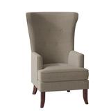 Wingback Chair - Fairfield Chair Austin 28" Wide Slipcovered Wingback Chair Polyester/Other Performance Fabrics in Red/Gray | Wayfair