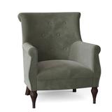 Armchair - Fairfield Chair Cecilia 31" Wide Tufted Armchair Polyester/Other Performance Fabrics in Green | 39 H x 31 W x 32 D in | Wayfair