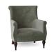 Armchair - Fairfield Chair Cecilia 31" Wide Tufted Armchair Polyester/Other Performance Fabrics in Green/Brown | 39 H x 31 W x 32 D in | Wayfair