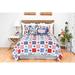 Rosalind Wheeler Fordwich Single Reversible Quilt Polyester/Polyfill/Cotton in Blue/Red | Full/Queen Quilt | Wayfair