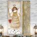 The Holiday Aisle® Cloud Angel w/ Heart by Parvez Taj - Wrapped Canvas Print Canvas, Solid Wood in Brown/Green | 12 H x 8 W x 1 D in | Wayfair