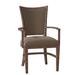Fairfield Chair Hamlin King Louis Back Arm Chair Wood/Upholstered in Brown | 38 H x 24.5 W x 23 D in | Wayfair 8363-04_ 9953 17_ Tobacco