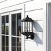 Sol 72 Outdoor™ Brookland 19.25" H Outdoor Wall Lantern Glass/Metal in Black | 19.25 H x 8.5 W x 9.5 D in | Wayfair DBYH2731 34623433